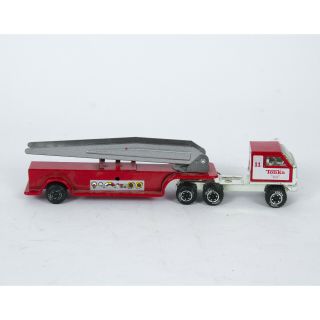 Tonka Fire Truck Semi Trailer With Ladder 1998 Engine 11 Co.  Vintage 11 "