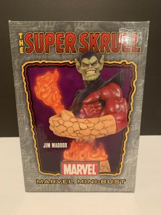 Marvel Bowen Designs Skrull Mini Bust Statue Limited Edition 1651/2500