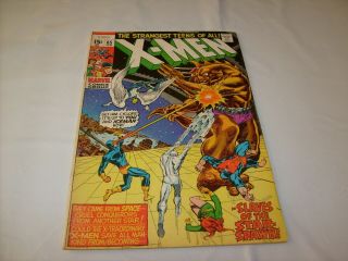 Marvel X Men 65 Silver Age Comic Series Vg,  /fn Classic Prof X Returns Adams