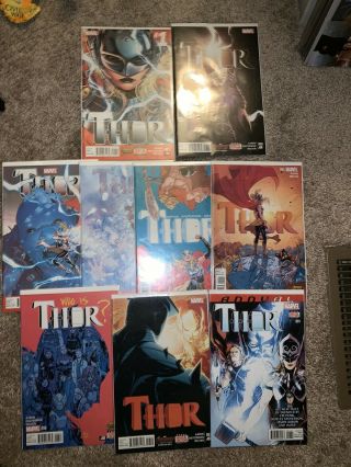 Thor Vol 4 1 2 3 4 5 6 7 8 And Annual 1 - 8 Plus Annual Jane Foster Nm 1st Print