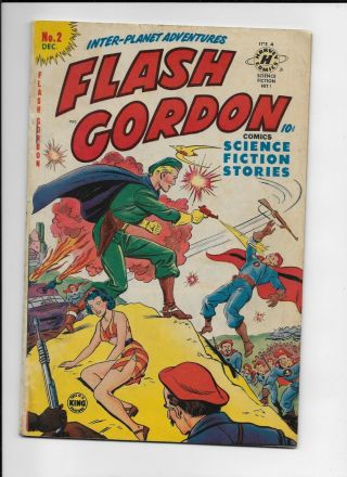 1959 King Feature Harvey Comics Flash Gordon 2 Vg - Fn