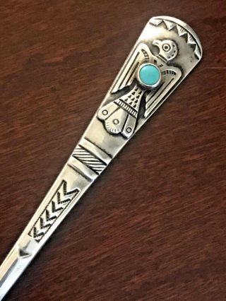 Sterling Silver,  Navajo Turquoise,  Souvenir Spoon,  Indian Native American