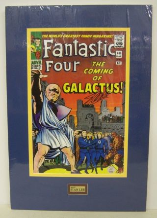 Fantastic Four 48 Cover Poster Signed By Stan Lee.  Matted,  Galactus