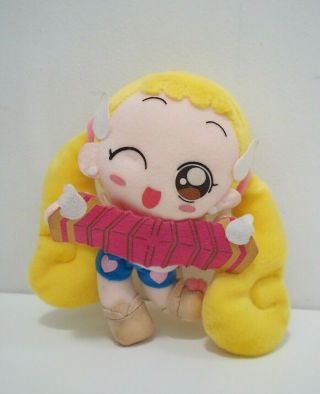 Ojamajo Doremi Hana Chan Accordion Banpresto 2002 Plush 6 " Toy Doll Japan 31334c