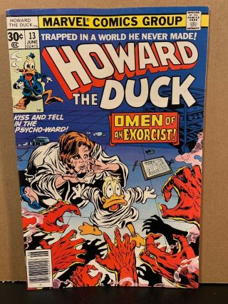 Howard The Duck 13 Fn/vf Marvel Comics 1977 1st Kiss Appearance Combine