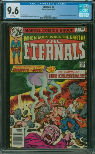 Eternals 2 Cgc 9.  6 Origin And 1st Appearance Of Ajak And The Celestials