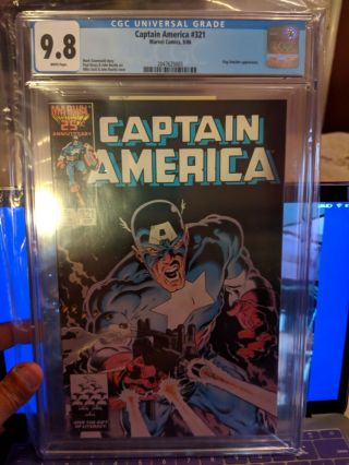 Captain America 321 Cgc 9.  8.  Awesome Mike Zeck Cover
