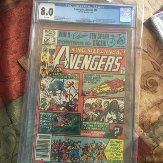 Avengers Annual 10 Cgc 8.  0 1st Appearance Of Rogue And Madeline Pryor