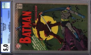 Batman 189 Cgc 5.  0 1st Silver Age Appearance Of The Scarecrow