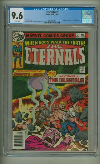 Eternals 2 (cgc 9.  6) White Pages; 1st App.  Ajak And Celestials; Kirby (c 24189)