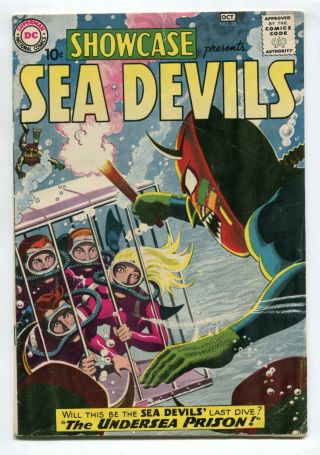 1960 Dc Showcase Presents 28 2nd Appearance Sea Devil Russ Heath Vg Unpressed