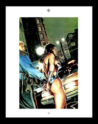 J.  G.  Jones Wonder Woman 220 Rare Production Art Cover