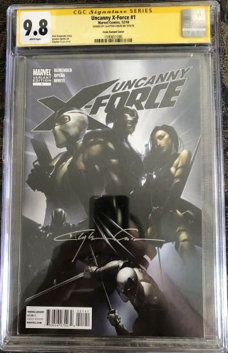 Uncanny X - Force 1 Ss 9.  8 Crain Variant Signed By Clayton Crain Himself