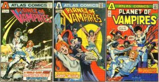 Planet Of The Vampires 1 2 3 Adams Broderick Atlas Comics Nm Set Athm