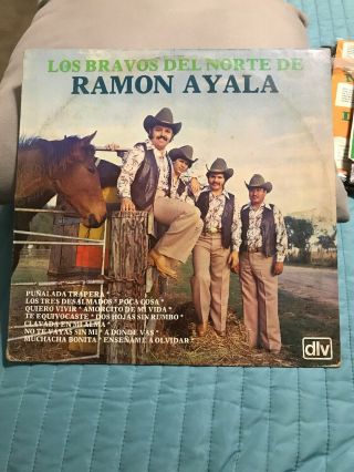 Los Bravos Del Norte De Ramon Ayala Puñalada Trapera Lp Vinyl Record Vg,