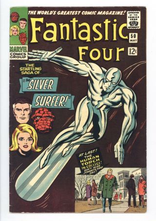 Fantastic Four 50 Vol 1 Higher Grade 3rd App Silver Surfer,  Galactus