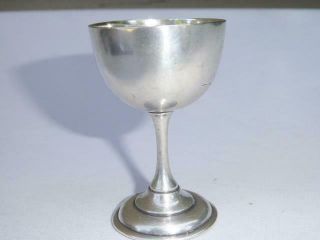 ANTIQUE 19th CENTURY RUSSIAN 84 STERLING SILVER ENGRAVED CORDIAL GOBLET 5