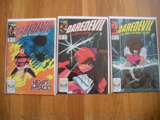 Daredevil 254 - 256 Origin And First 3 Appearances Of Typhoid Mary 9.  2,  9.  6,  9.  6