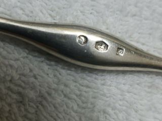 Antique English Sterling Shell Pattern Marrow Scoop 3