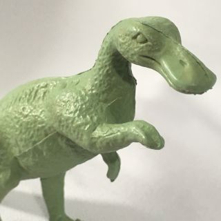 Vintage Trachodon Marx Plastic Dinosaur Prehistoric Mammal Light Green 1960s