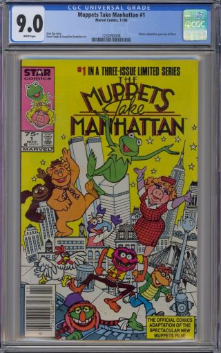 Muppets Take Manhattan 1 Cgc 9.  0 Vf/nm Wp Marvel 1984 Canadian Price Variant
