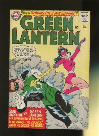 Green Lantern 41 Fn 5.  5 1 Book Dc 1st Star Sapphire,  Origin Hal Jordan