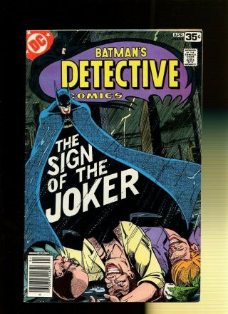 Detective Comics 476 Vg 4.  0 1 Book Sign Of The Joker By Englehart & Rogers