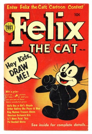 Felix The Cat (dell/toby/harvey) 55 1954 Gd/vg 3.  0