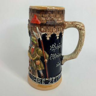 German Beer Stein Made In West Germany 7 " Tall
