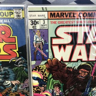 Star Wars 2 - 6 (Aug 1977,  Marvel) 1st Appearance Of Han Solo Chewbacca 6