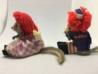 Fur Toys Mouse Raggedy Ann And Andy Made in West Germany Vintage 4