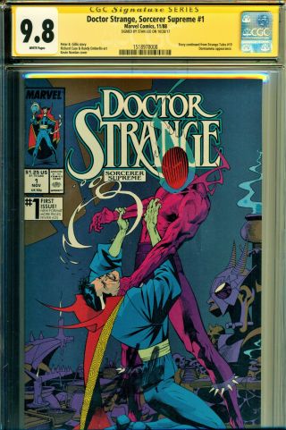 Doctor Strange,  Sorcerer Supreme 1 Cgc 9.  8 Ss Signed By Stan Lee