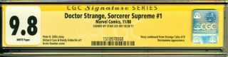 DOCTOR STRANGE,  SORCERER SUPREME 1 CGC 9.  8 SS SIGNED BY STAN LEE 2
