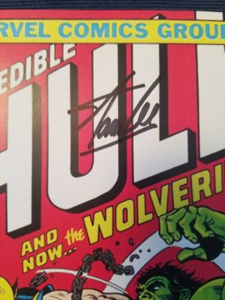 The Incredible Hulk 181 Wolverine 1st Apperance Signed Rare Reprint 3