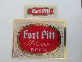 Pa - 1950s - Fort Pitt Pilsener - 12oz - Fort Pitt Brwg Co - Pittsburgh 810