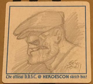 Eric Powell The Goon Art Heroescon 2019 Drink & Draw Drawing / Sketch