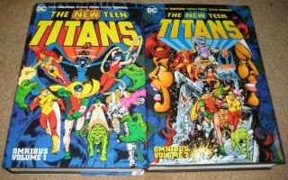 The Teen Titans Omnibus Volume 1 And 2 George Perez 2018 Volumes W/jackets