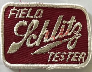 Vintage Schlitz Field Tester Patch