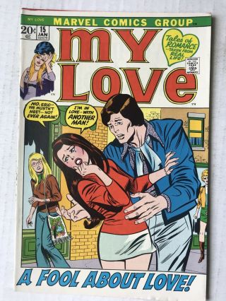 My Love 15 January 1972 Vintage Romance Comic Books Marvel