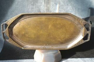 Wmf Geistigen Antique Art Deco Silver - Plate Centrepiece Tray Platter Liquor Jug