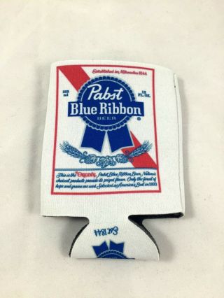 Pabst Blue Ribbon Pbr Beer Bottle Or Can Koozie - 12oz