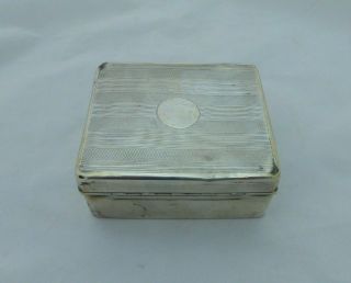 Solid Silver Cigarette Box For Restoration.  Birmingham 1926