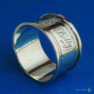 Sweet George V Sterling Silver Napkin Ring Birmingham 1919 John Rose