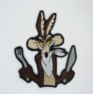 Wile E.  Coyote Embroidered Iron - On Patch - 3 1/2 " - Looney Tunes.  - Acme Corp.