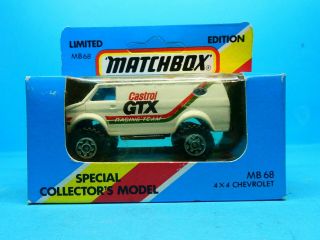 1981 Matchbox Limited Edition 4 X 4 Chevrolet Castrol Gtx Diecast Model Toy Van