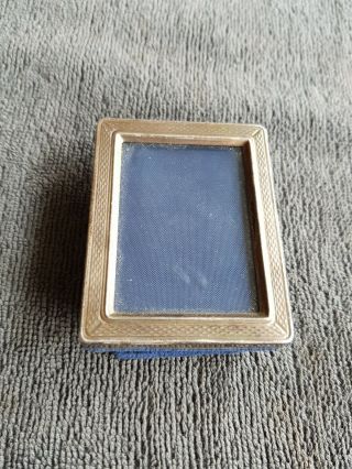 Vintage Miniature Sterling Silver Picture Photo Frame Rectangular Hallmarked