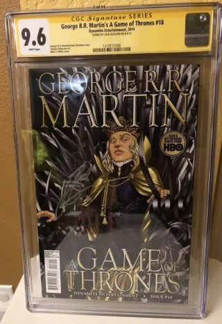 A Game Of Thrones 18 Cgc 9.  6 Signed By Jack Gleeson (joffrey)