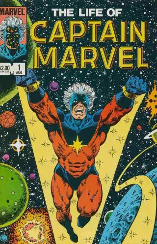 Life Of Captain Marvel 1 - 5 Near Complete Set 1985 Marvel Comics Mn - 1237