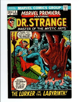 Marvel Premiere Featuring Dr.  Strange Comic Book 5 1972 Lurker In The Labyrinth
