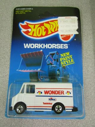 Vintage Hot Wheels Workhorses - Wonder Bread Delivery Truck - Moc (1988)